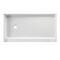 Aqua Eden VTSB60326L 60" x 32" Anti-Skid Single Threshold Shower Base with Left Hand Drain, White VTSB60326L - alternate 3